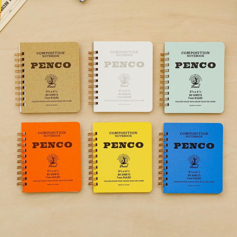 リングノート penco ペンコ コイルノート S メモ帳 ダブルリング 7mm 罫線 横罫 文房具 文具 おしゃれ | penco | 13