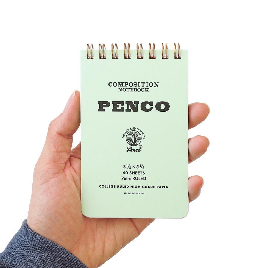ノート ミニサイズ penco ペンコ コイルノートパッドS 縦開き たて ダブルリング 7mm 罫線 リングノート メモ帳 横罫 文房具 文具 おしゃれ 可愛い ビジネス | penco | 08