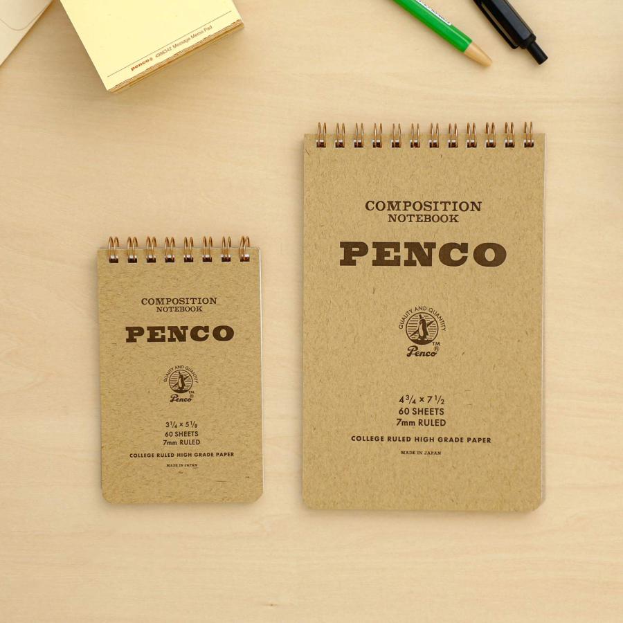 ノート ミニサイズ penco ペンコ コイルノートパッドS 縦開き たて ダブルリング 7mm 罫線 リングノート メモ帳 横罫 文房具 文具 おしゃれ 可愛い ビジネス | penco | 15