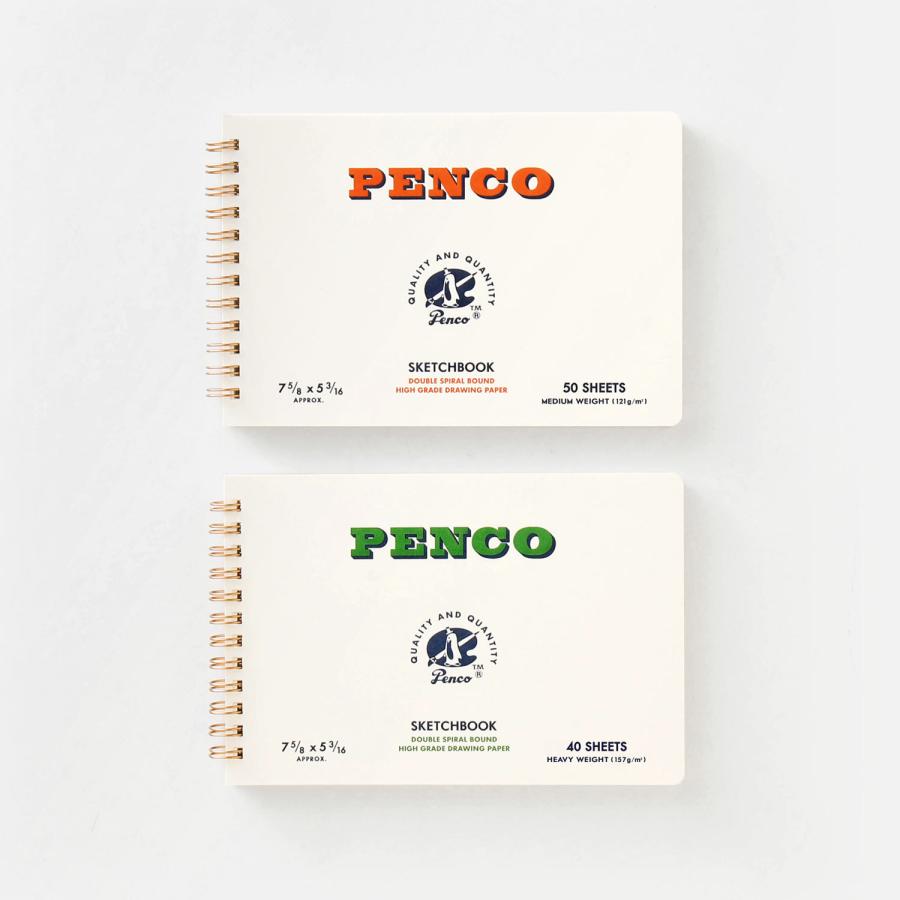 penco ペンコ スケッチブック B6 並口 画用紙 厚紙 お絵描き リング式 アート 水彩画 イラスト 絵 デッサン パステル クレヨン 色鉛筆 | penco | 09