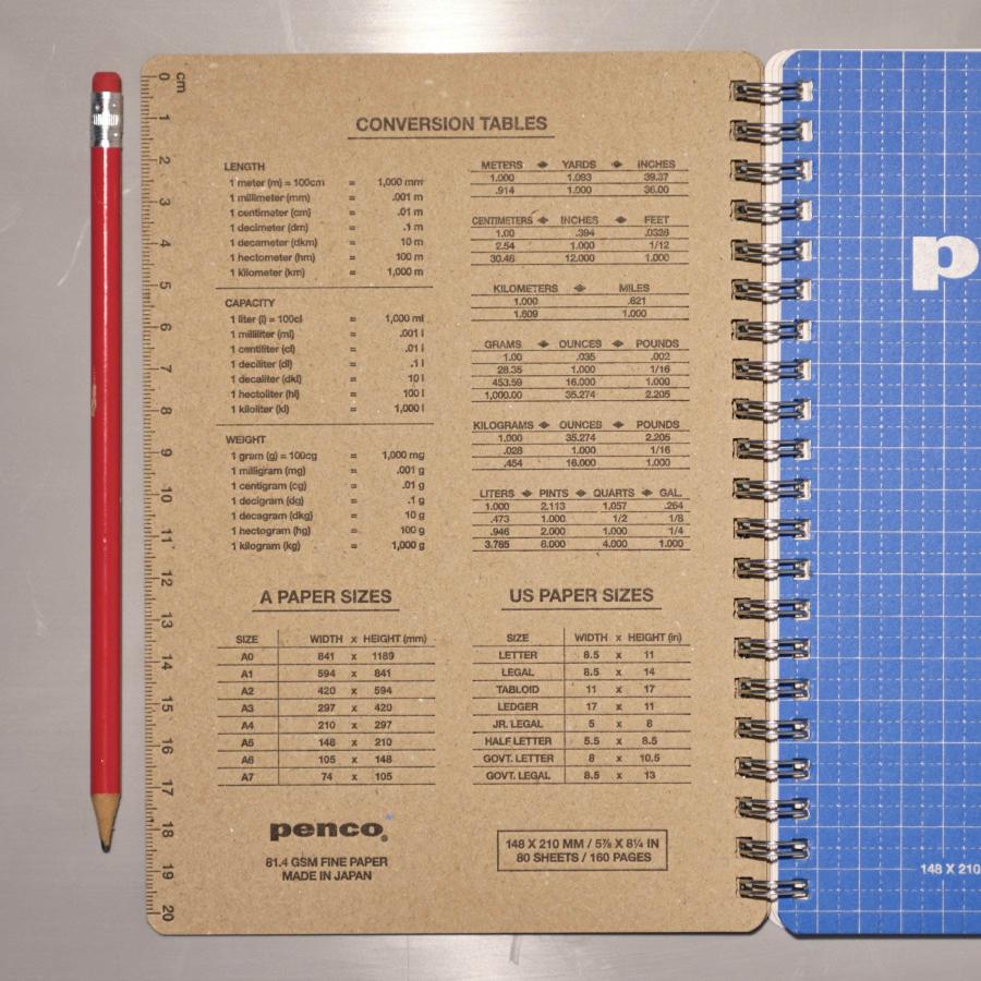 ノート 方眼 / Penco ペンコ リングノート A5 Grid / ダブルリング | Penco | 16