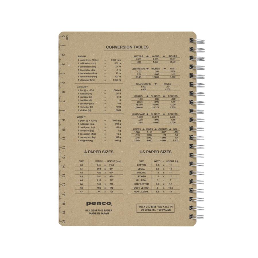 ノート 方眼 / Penco ペンコ リングノート A5 Grid / ダブルリング | Penco | 11