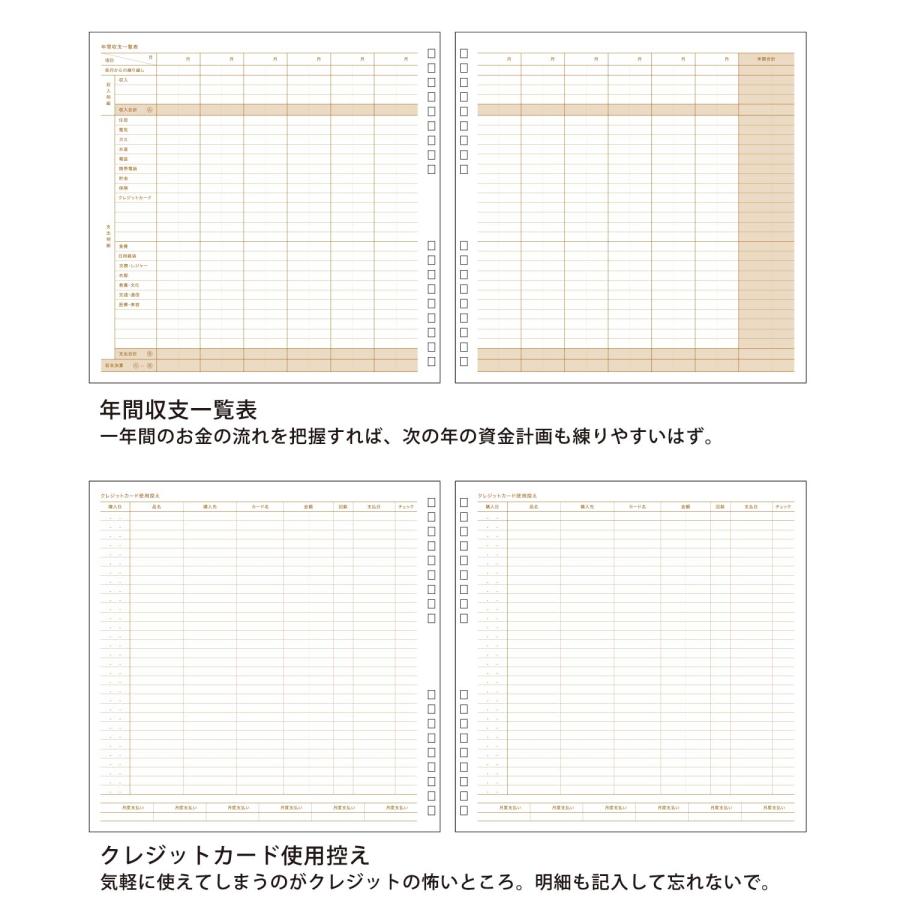 家計簿 ハウスキーピングブック パヴォ 簡単 ノート ハイタイド 袋分け 手書き 初心者 家計管理 | HIGHTIDE | 15