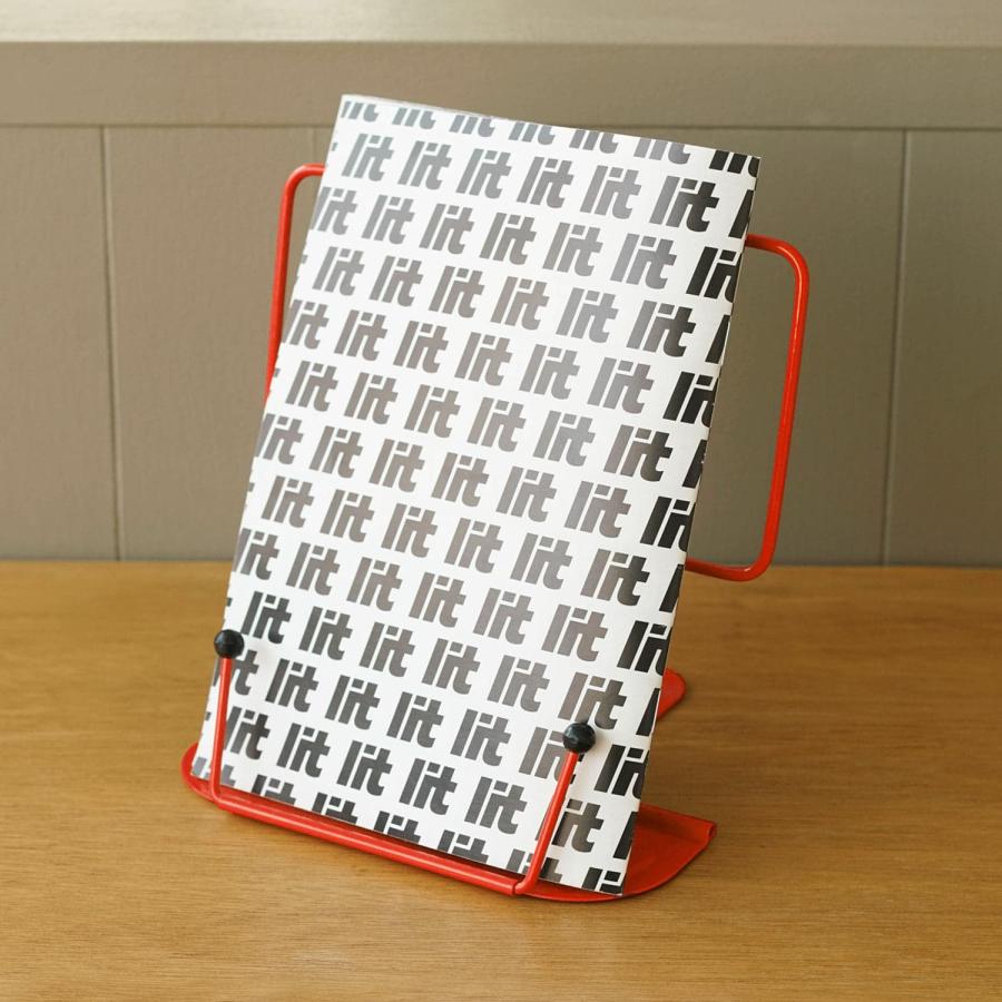 ブックスタンド メタルブックレスト 本立て レシピスタンド 離乳食 卓上 書見台 ブックホルダー ブックストッパー 譜面台 教科書 コンパクト 折り畳み キッチン | HIGHTIDE | 23