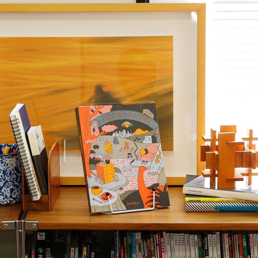 ブックスタンド メタルブックレスト 本立て レシピスタンド 離乳食 卓上 書見台 ブックホルダー ブックストッパー 譜面台 教科書 コンパクト 折り畳み キッチン | HIGHTIDE | 26