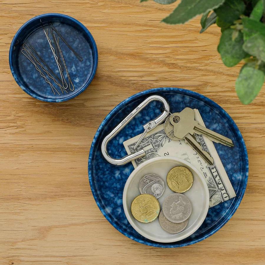 小物入れ スタッキングトレイ S マーブル メラミン トレー 机上収納 デスク キャッシュトレイ アクセサリー | HIGHTIDE | 17