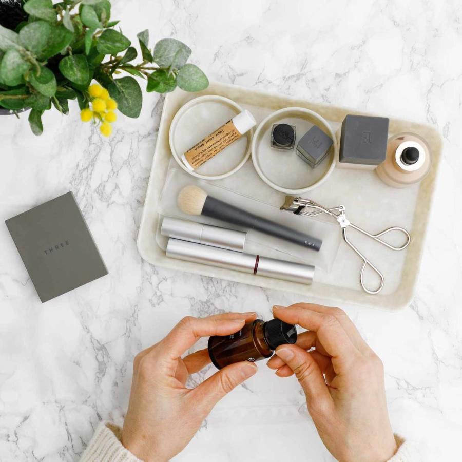 小物入れ スタッキングトレイ M マーブル メラミン トレー 机上収納 デスク キャッシュトレイ アクセサリー | HIGHTIDE | 10