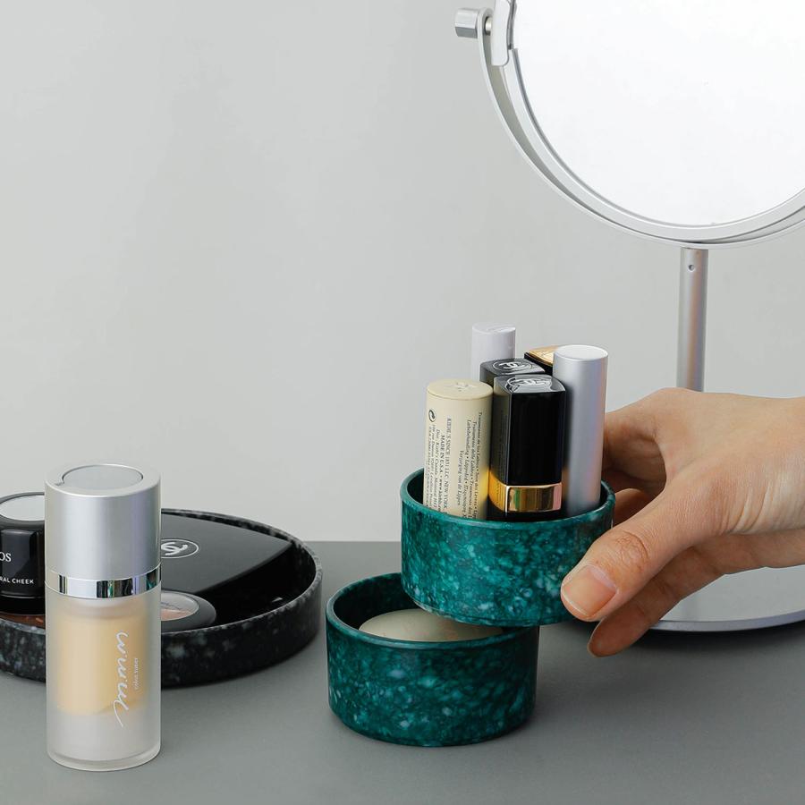 小物入れ スタッキングトレイ M マーブル メラミン トレー 机上収納 デスク キャッシュトレイ アクセサリー | HIGHTIDE | 08