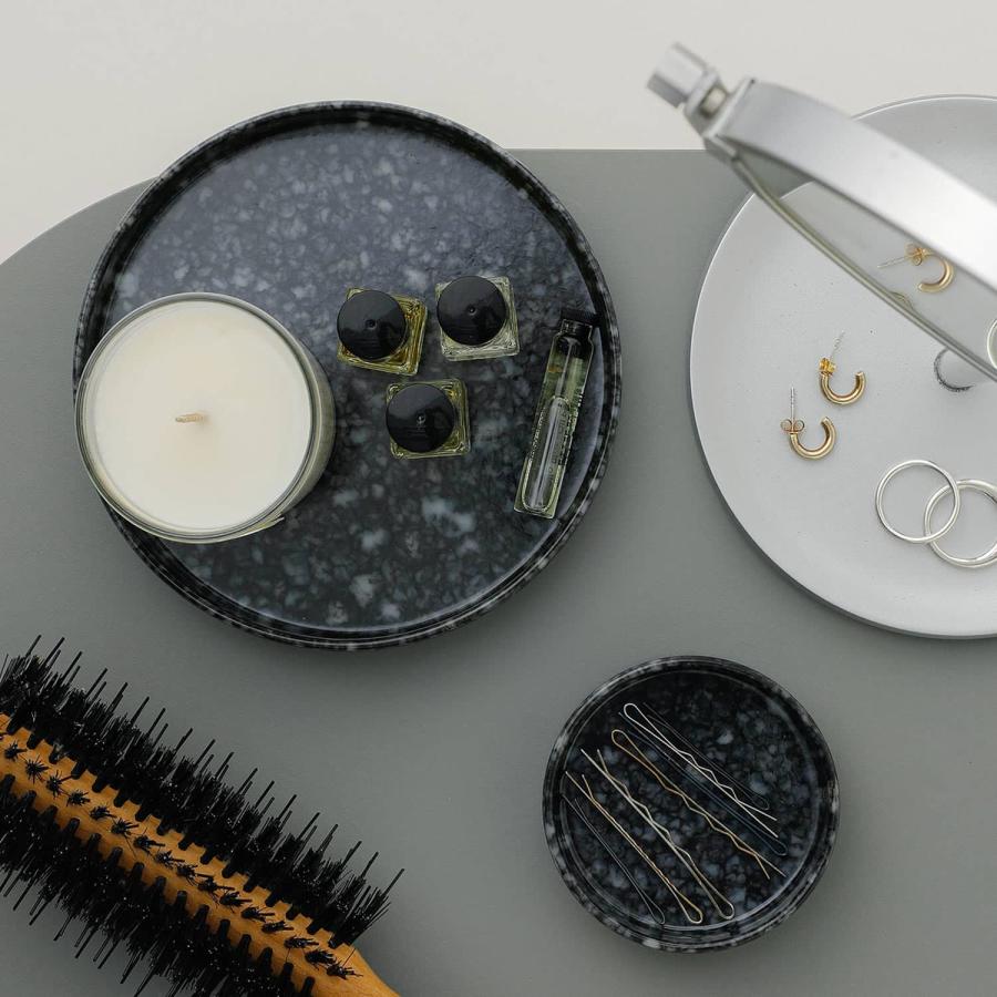 小物入れ サークルデスクトレイ マーブル メラミン トレー 机上収納 デスク キャッシュトレイ アクセサリー | HIGHTIDE | 18