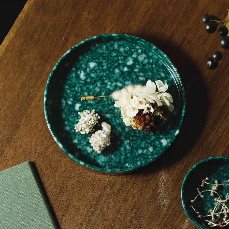 小物入れ サークルデスクトレイ マーブル メラミン トレー 机上収納 デスク キャッシュトレイ アクセサリー | HIGHTIDE | 11