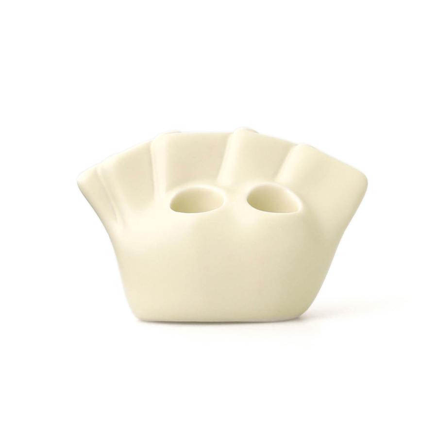 ペン立て ニューレトロ ペンホルダー ぎょうざ ペンスタンド ペン挿し 鉛筆立て 卓上 机上 1本 2本 ペーパーウェイト メイクブラシ 陶器 かわいい | ニューレトロ | 02