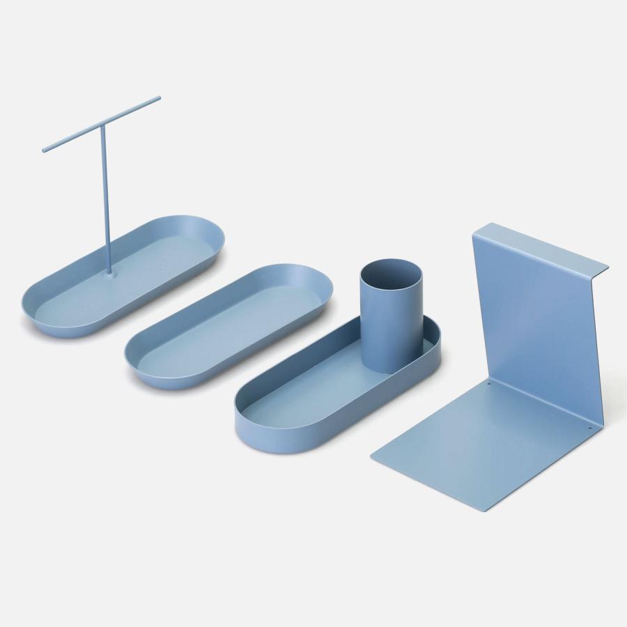 ペンスタンド デスクトレー 机上収納 ペントレイ デスクオーガナイザー（スチール） メモ帳 ペン トレイ デスク 整理 ペン入れ ペントレー 小物入れ | HIGHTIDE | 15