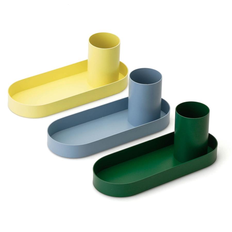 ペンスタンド デスクトレー 机上収納 ペントレイ デスクオーガナイザー（スチール） メモ帳 ペン トレイ デスク 整理 ペン入れ ペントレー 小物入れ | HIGHTIDE | 08