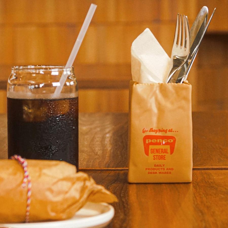 ペン立て ペンスタンド penco ペンコ ブラウンバッグスタンド 鉛筆立て 花瓶 花器 陶器 一輪挿し ツールスタンド カトラリースタンド | HIGHTIDE | 10