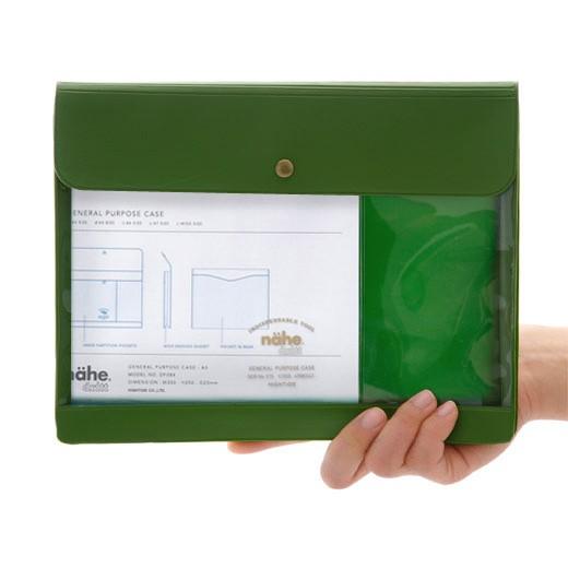 ペンケース nahe ジェネラルパーパスケース A5 書類 通帳 診察券入れ お薬手帳 母子手帳 クリア 連絡帳入れ シンプル | HIGHTIDE | 15