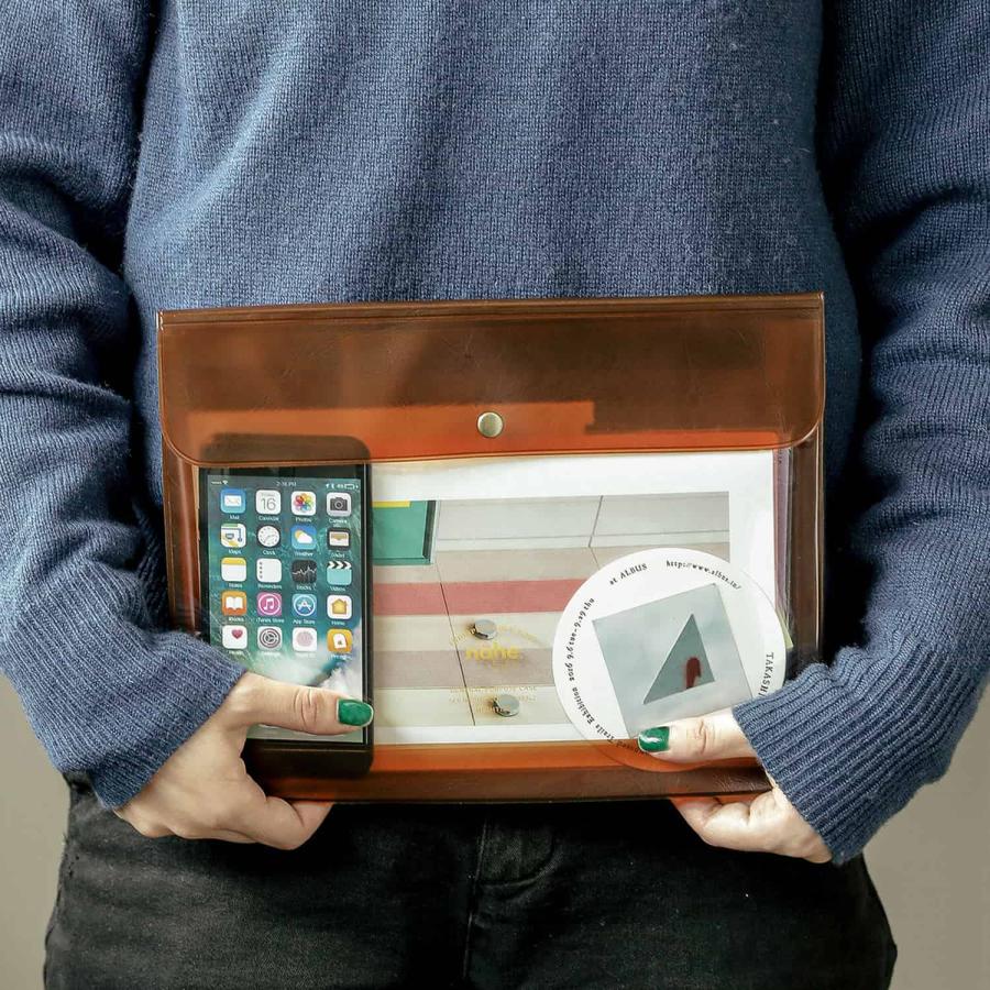 ペンケース nahe ジェネラルパーパスケース A5 書類 通帳 診察券入れ お薬手帳 母子手帳 クリア 連絡帳入れ シンプル | HIGHTIDE | 27