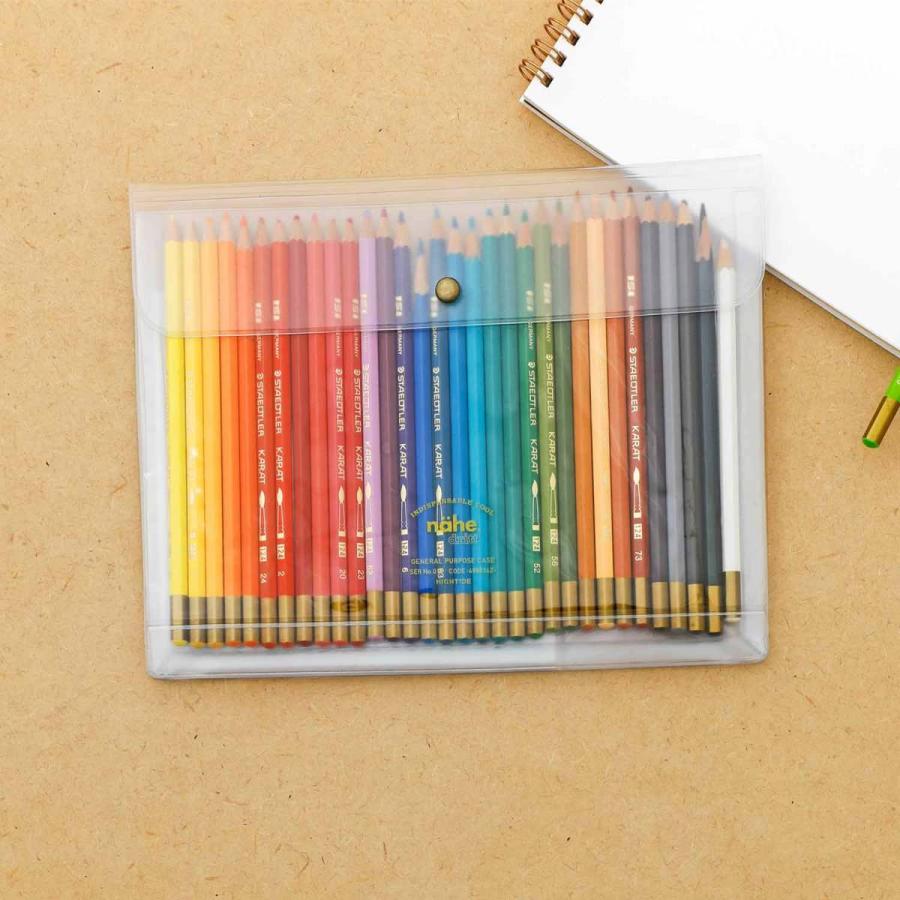 ペンケース nahe ジェネラルパーパスケース A5 書類 通帳 診察券入れ お薬手帳 母子手帳 クリア 連絡帳入れ シンプル | HIGHTIDE | 19