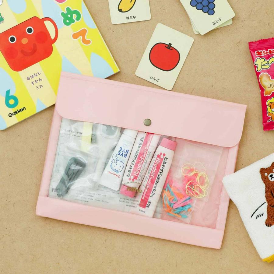 ペンケース nahe ジェネラルパーパスケース A5 書類 通帳 診察券入れ お薬手帳 母子手帳 クリア 連絡帳入れ シンプル | HIGHTIDE | 21