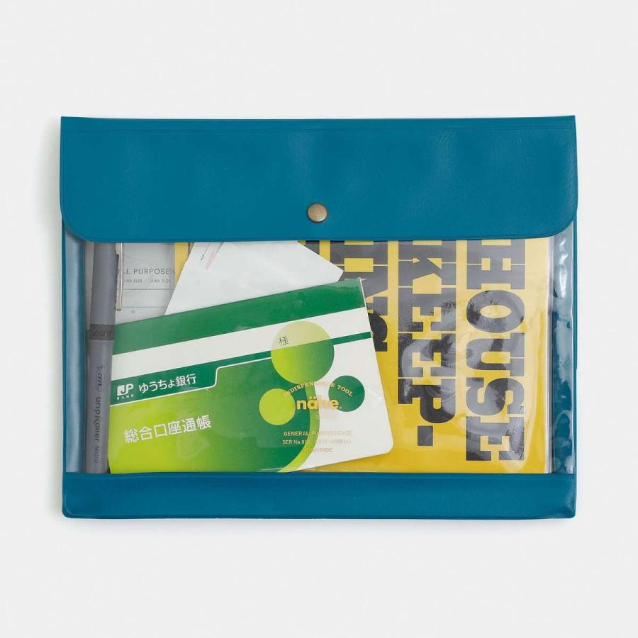 ペンケース nahe ジェネラルパーパスケース A5 書類 通帳 診察券入れ お薬手帳 母子手帳 クリア 連絡帳入れ シンプル | HIGHTIDE | 22