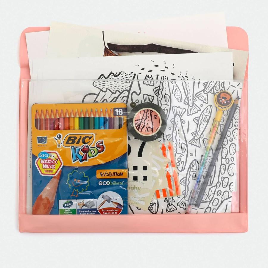 ポーチ nahe ジェネラルパーパスケース A4 書類入れ ファイル ドキュメント アクスタ 透明 クリア | HIGHTIDE | 23