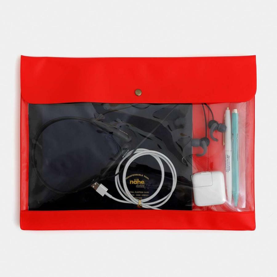 ポーチ nahe ジェネラルパーパスケース A4 書類入れ ファイル ドキュメント アクスタ 透明 クリア | HIGHTIDE | 22