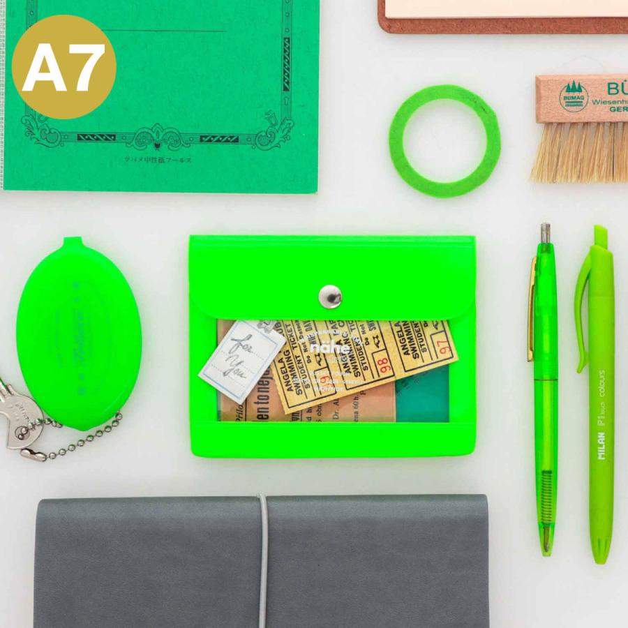 クリアポーチ nahe ジェネラルパーパスケース ネオン A7 カード 名刺 薬 コイン アクスタ ミニ | HIGHTIDE