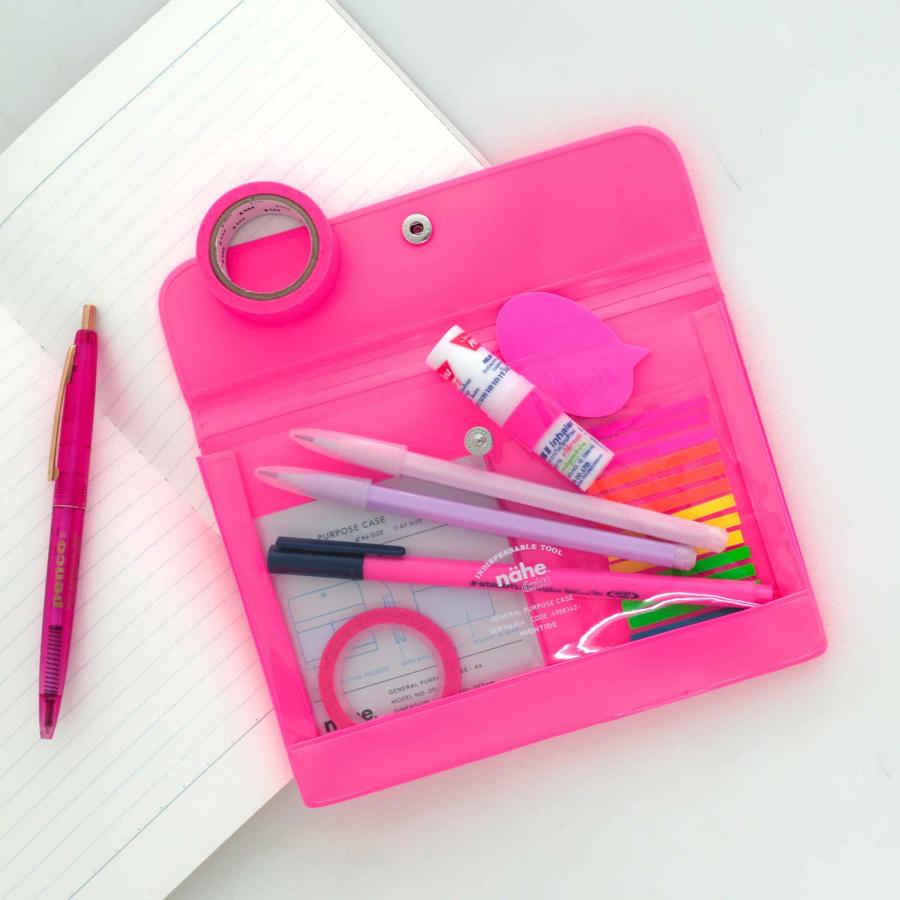 ペンケース ジェネラルパーパスケース nahe ネーエ ネオン A6 通帳 お薬手帳 母子手帳 アクスタ シンプル | HIGHTIDE | 07