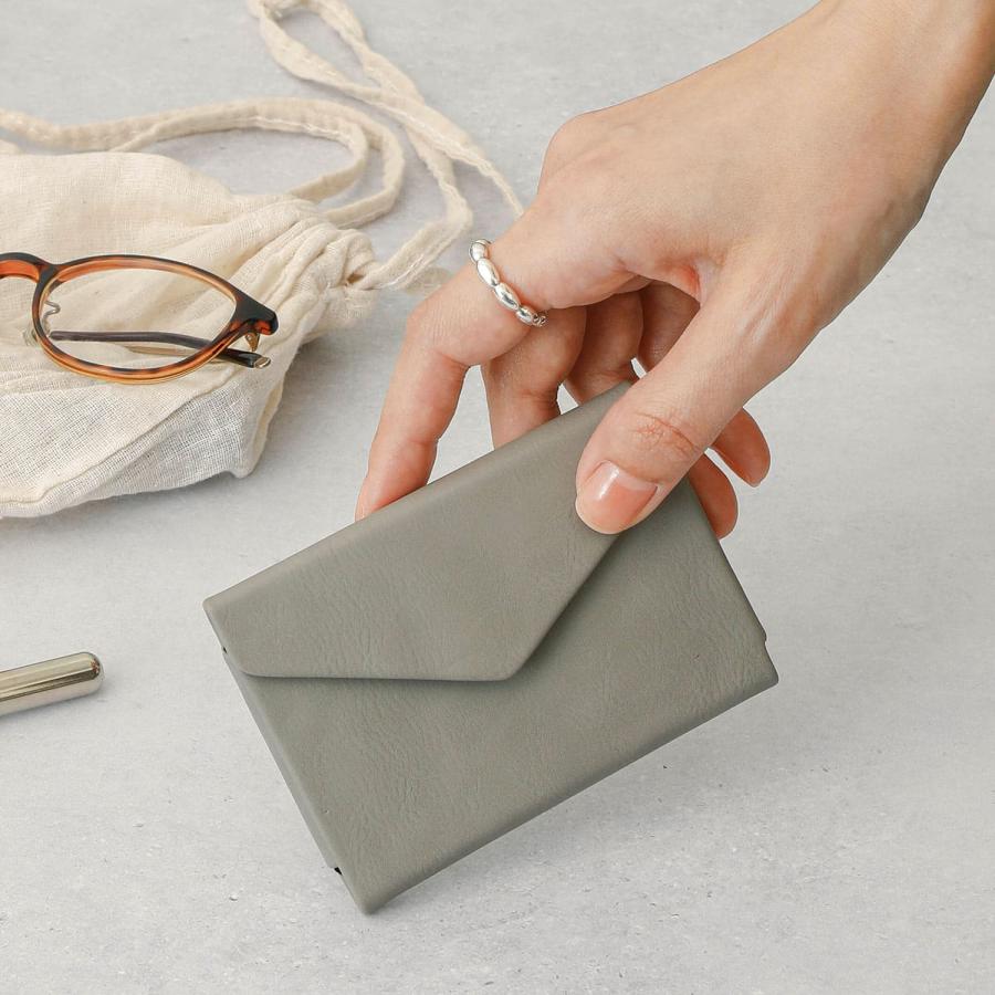 名刺入れ レディース ダブルフラップカードホルダー 名刺ホルダー カードケース メンズ 男性 女性 20代 30代 40代 50代 マグネット 磁石 三つ折り ギフト | HIGHTIDE | 23