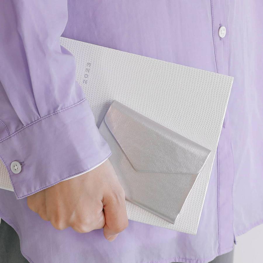 名刺入れ レディース ダブルフラップカードホルダー 名刺ホルダー カードケース メンズ 男性 女性 20代 30代 40代 50代 マグネット 磁石 三つ折り ギフト | HIGHTIDE | 25