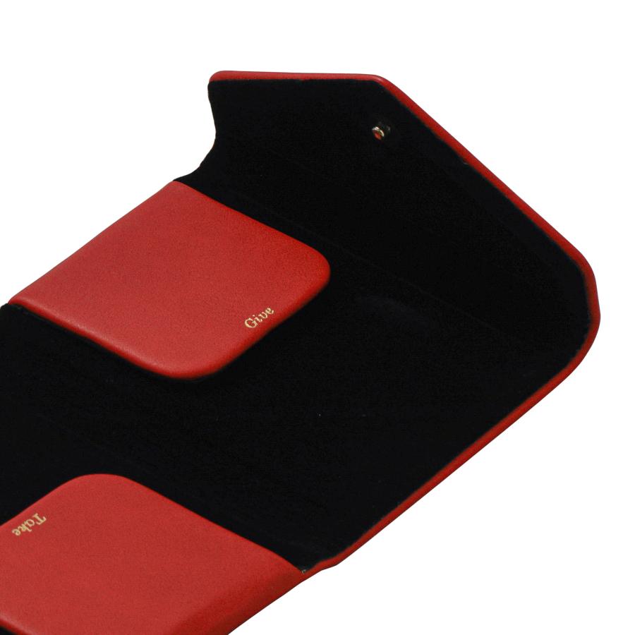 名刺入れ レディース ダブルフラップカードホルダー 名刺ホルダー カードケース メンズ 男性 女性 20代 30代 40代 50代 マグネット 磁石 三つ折り ギフト | HIGHTIDE | 12