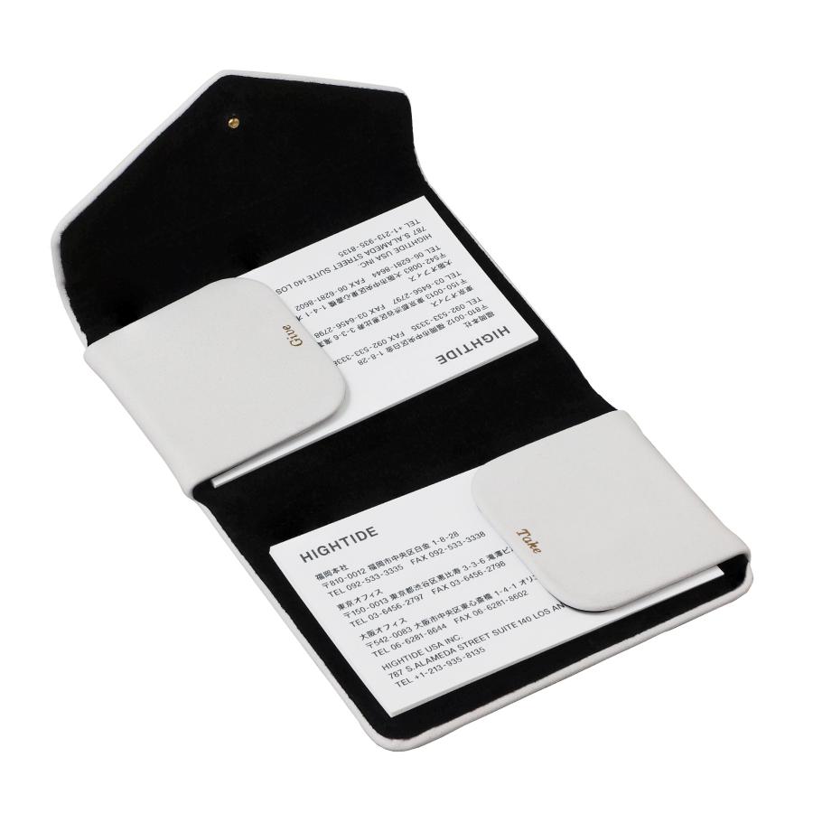 名刺入れ レディース ダブルフラップカードホルダー 名刺ホルダー カードケース メンズ 男性 女性 20代 30代 40代 50代 マグネット 磁石 三つ折り ギフト | HIGHTIDE | 15