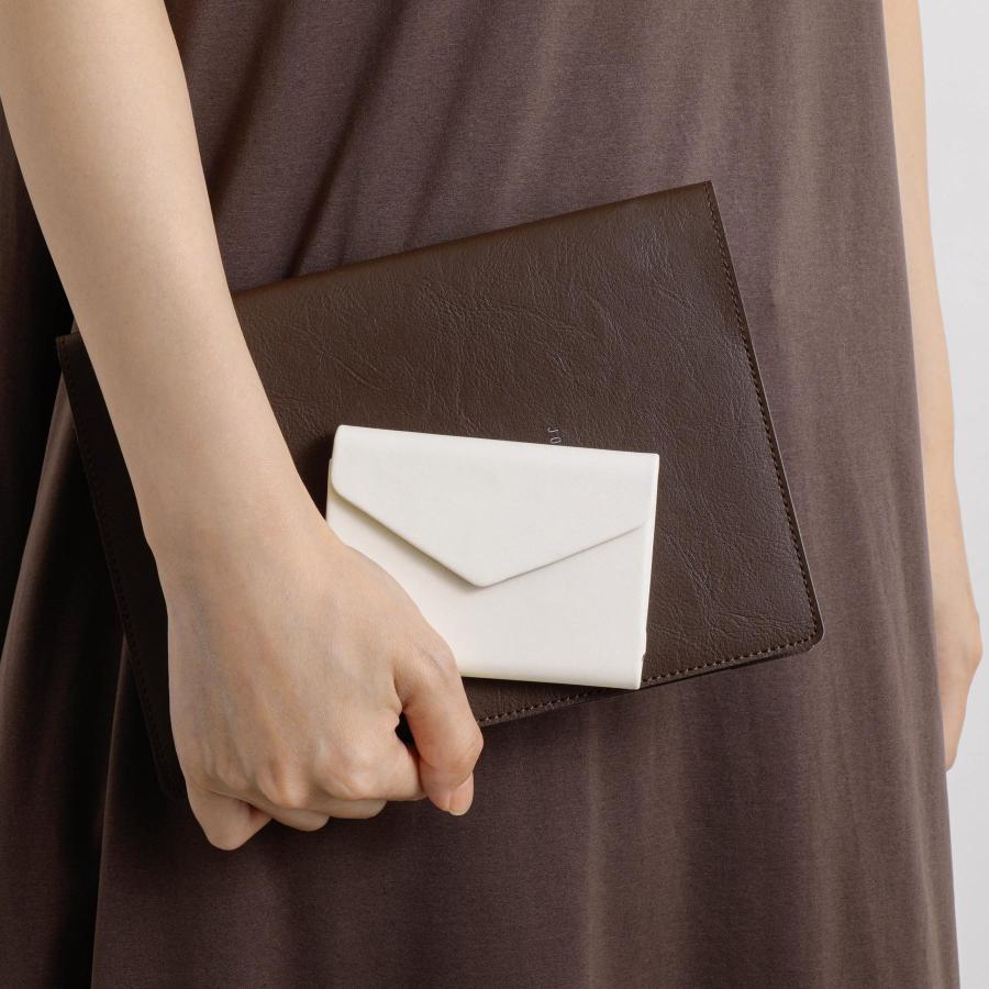 名刺入れ レディース ダブルフラップカードホルダー 名刺ホルダー カードケース メンズ 男性 女性 20代 30代 40代 50代 マグネット 磁石 三つ折り ギフト | HIGHTIDE | 18