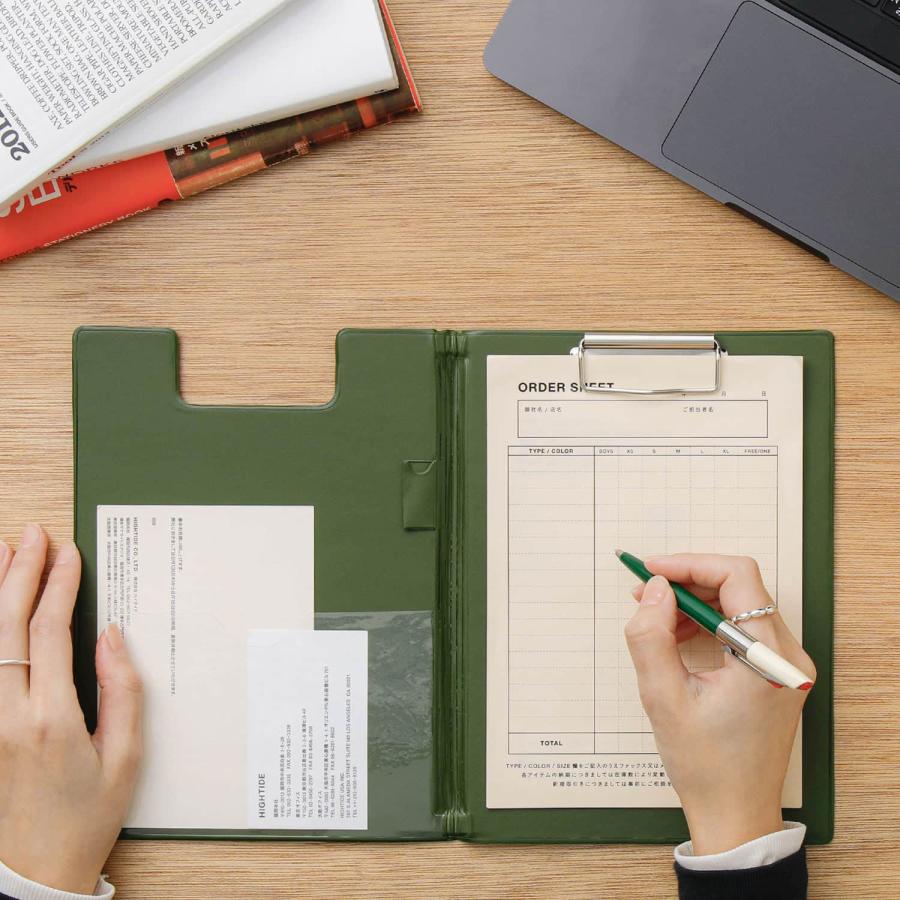 クリップボード A5 二つ折り penco ペンコ バインダー ペンホルダー ハイタイド | HIGHTIDE | 24