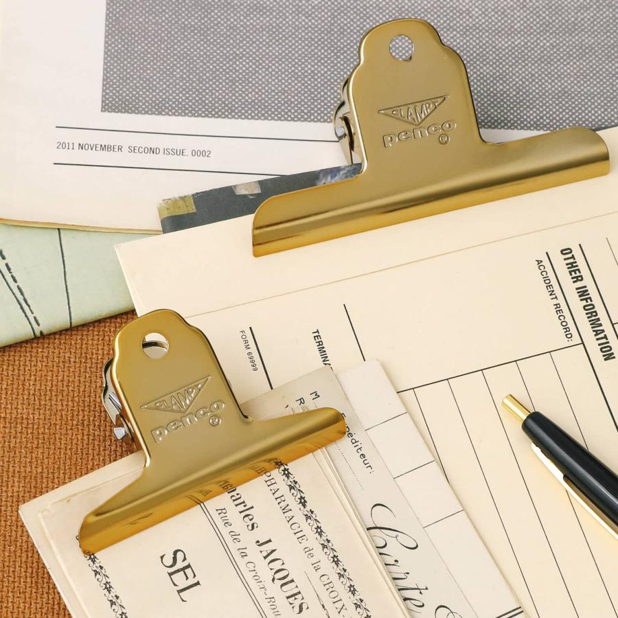 クリップ penco ペンコ クランピークリップ ゴールド (S) 文房具 ペーパークリップブッククリップ ブックストッパー シンプル かわいい おしゃれ プチギフト | penco | 03