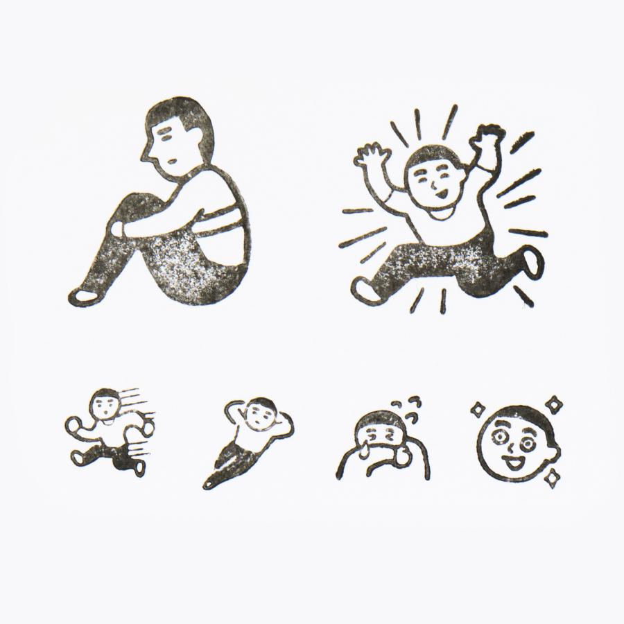 ニューレトロ スタンプセット / はんこ スタンプ 6個セット | ニューレトロ | 14