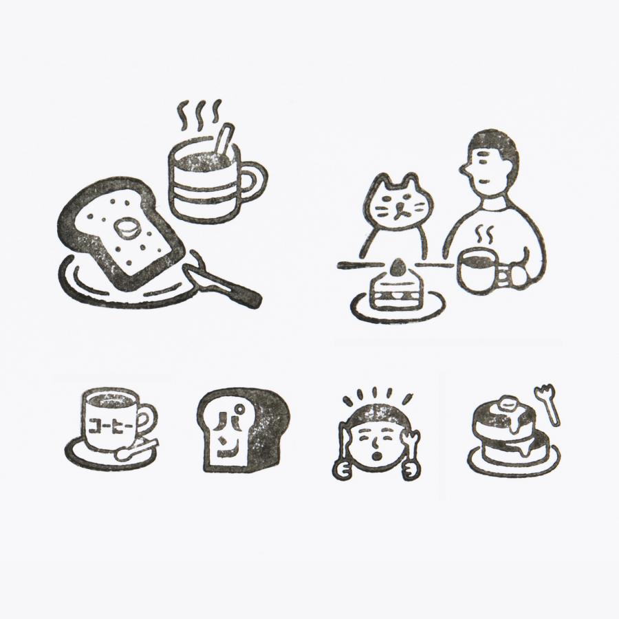 ニューレトロ スタンプセット / はんこ スタンプ 6個セット | ニューレトロ | 12