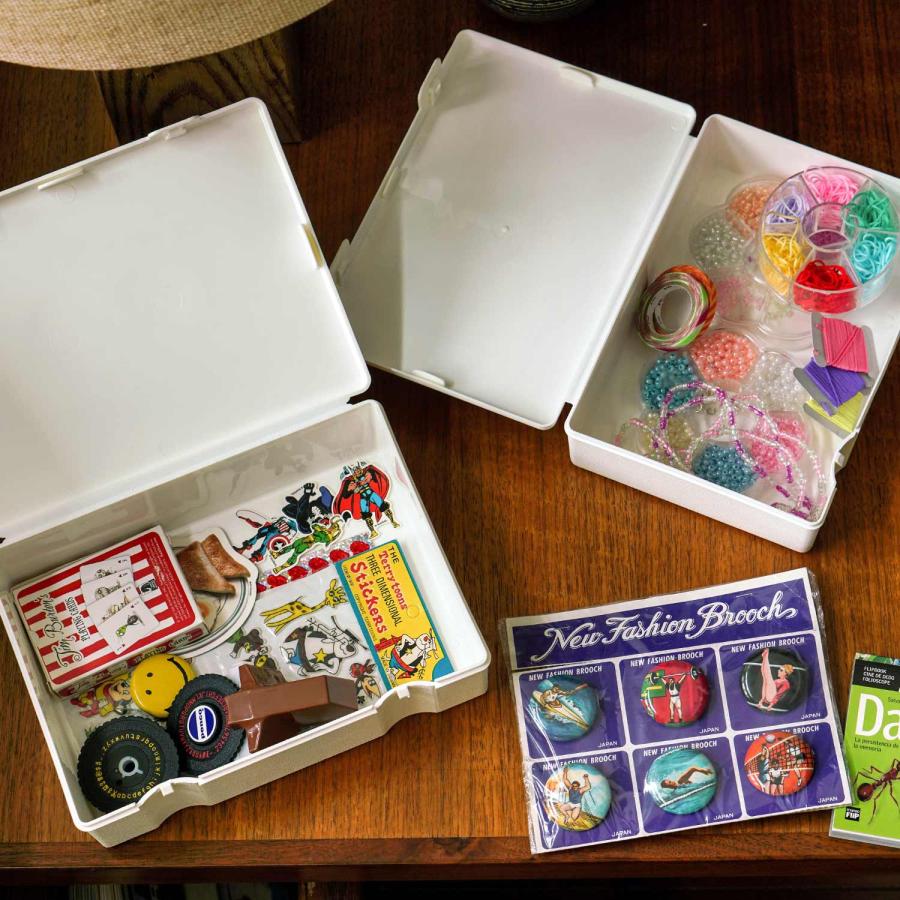 収納ボックス penco ペンコ ストレージコンテナー 収納 机上収納 小物 整理 工具入れ 道具箱 釣り キャンプ 救急箱 4つセット 入れ子 ハイタイド | penco | 17