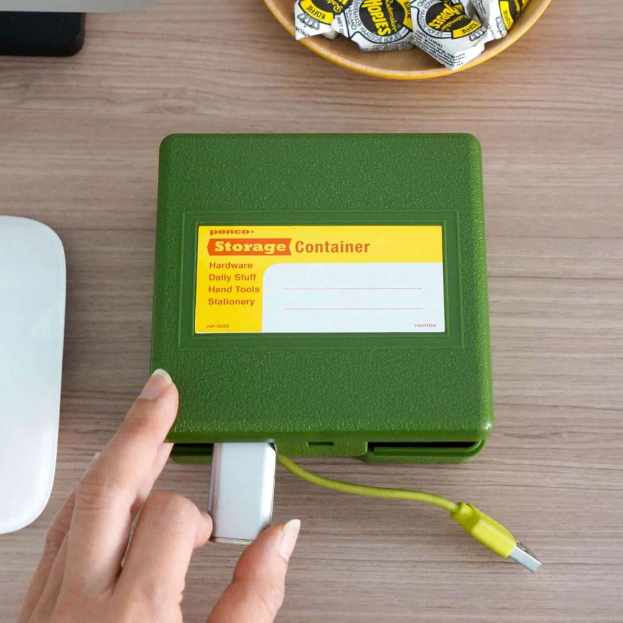 収納ボックス penco ペンコ ストレージコンテナー SS 机上収納 小物入れ 整理 ガジェット 救急箱 道具箱 | penco | 16