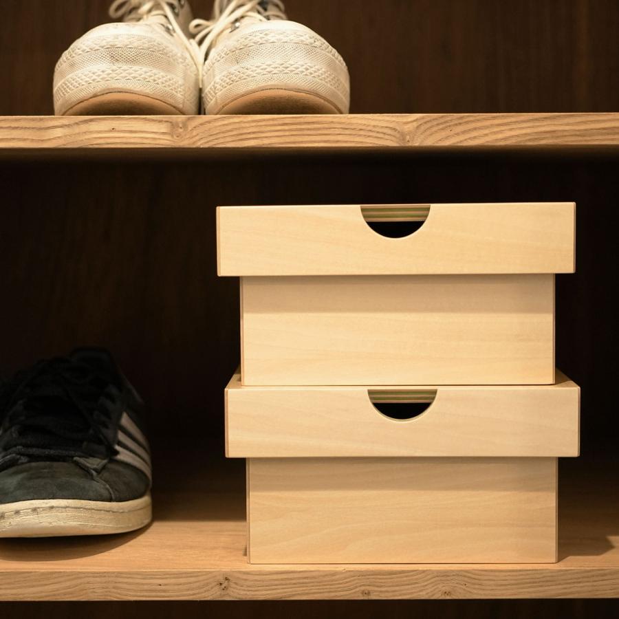 収納ボックス New Edition Furniture ニューエディションファニチャー スニーカーボックス 靴 シューズケース 木製 蓋つき フタ ふた 木箱 小物入れ インテリア | HIGHTIDE