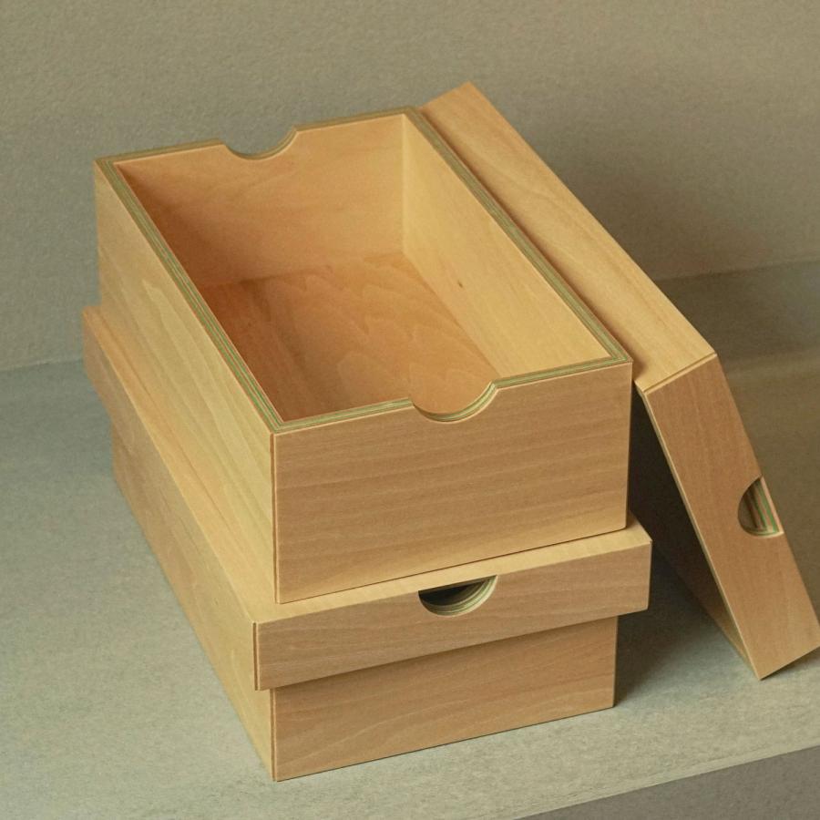 収納ボックス New Edition Furniture ニューエディションファニチャー スニーカーボックス 靴 シューズケース 木製 蓋つき フタ ふた 木箱 小物入れ インテリア | HIGHTIDE | 16