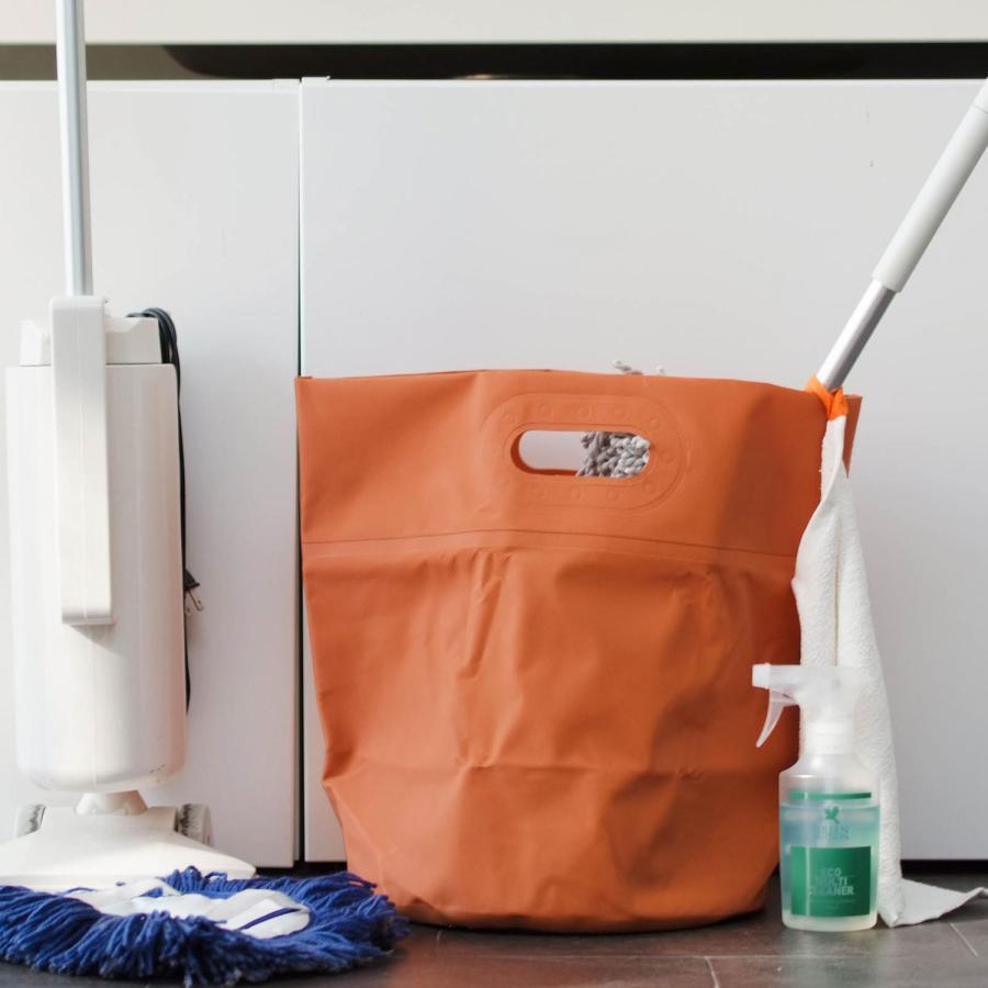 ランドリーバッグ タープバッグ ラウンド S 16L ターポリン ランドリーバスケット 折りたたみ 防水 洗濯かご キャンプ コンパクト 収納 バケツ プランターカバー | HIGHTIDE | 24