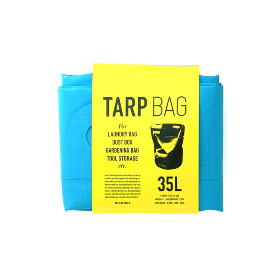 ランドリーバッグ タープバッグ ラウンド M 35L ランドリーバスケット ターポリン 折りたたみ 防水 洗濯かご キャンプ コンパクト 収納 ゴミ箱 プランターカバー | HIGHTIDE | 15