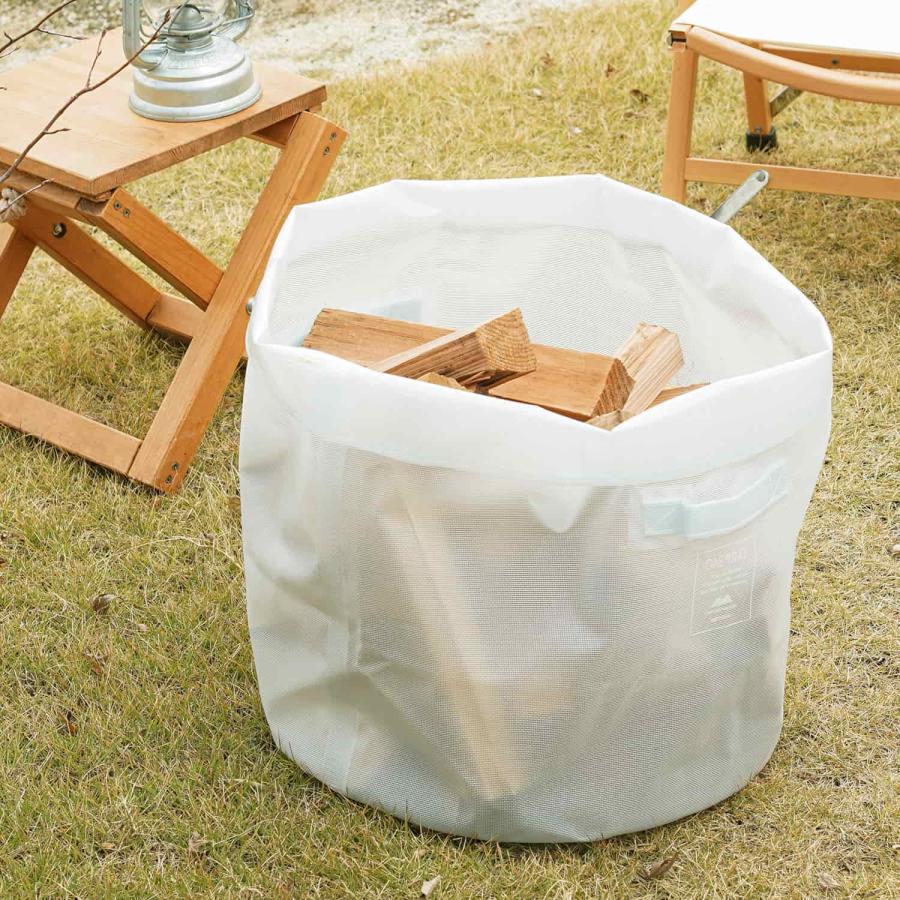 ランドリーバッグ タープバッグ ラウンド L 70L ターポリン ランドリーバスケット 折りたたみ 大容量 防水 洗濯かご キャンプ コンパクト 収納 プランターカバー | HIGHTIDE | 20