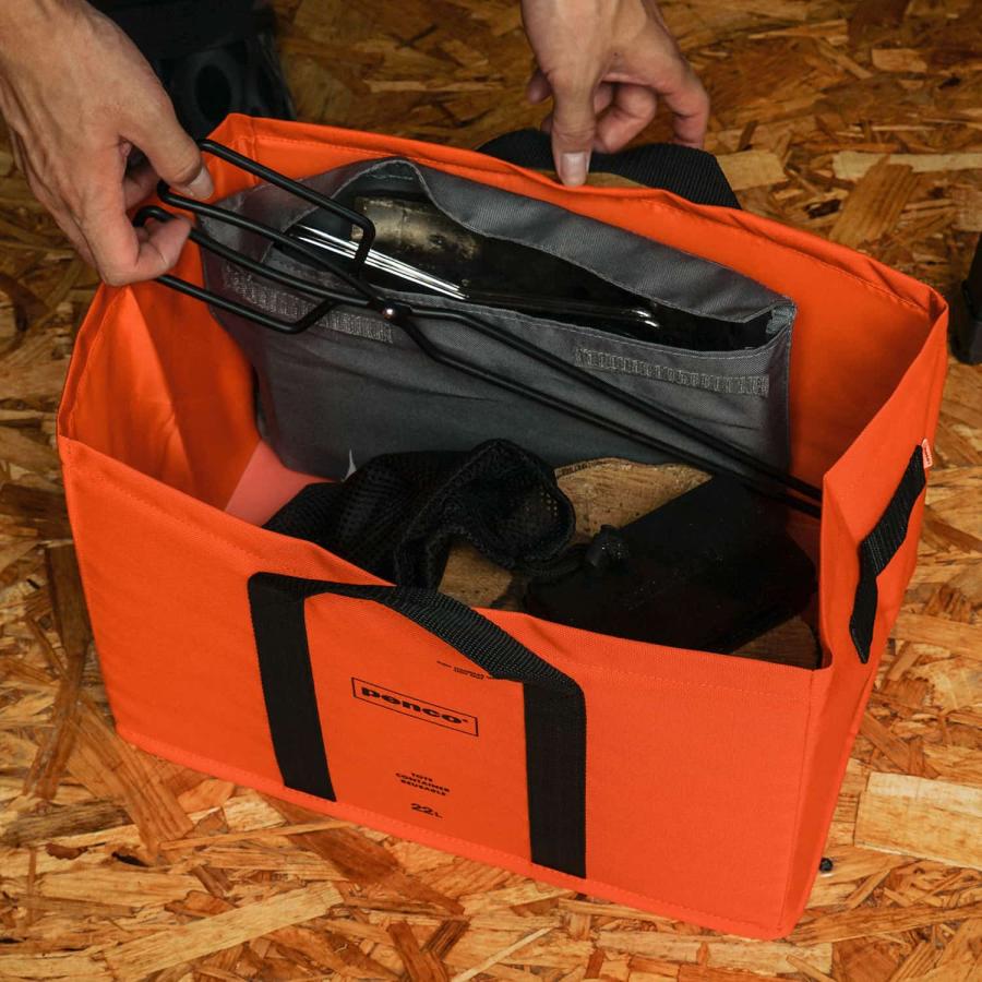 penco ペンコ Box tote ボックストート 収納ボックス 車 トランク収納 アウトドア キャンプ 小物入れ コンパクト 折りたたみ インテリア おもちゃ箱 雑誌 | HIGHTIDE | 21
