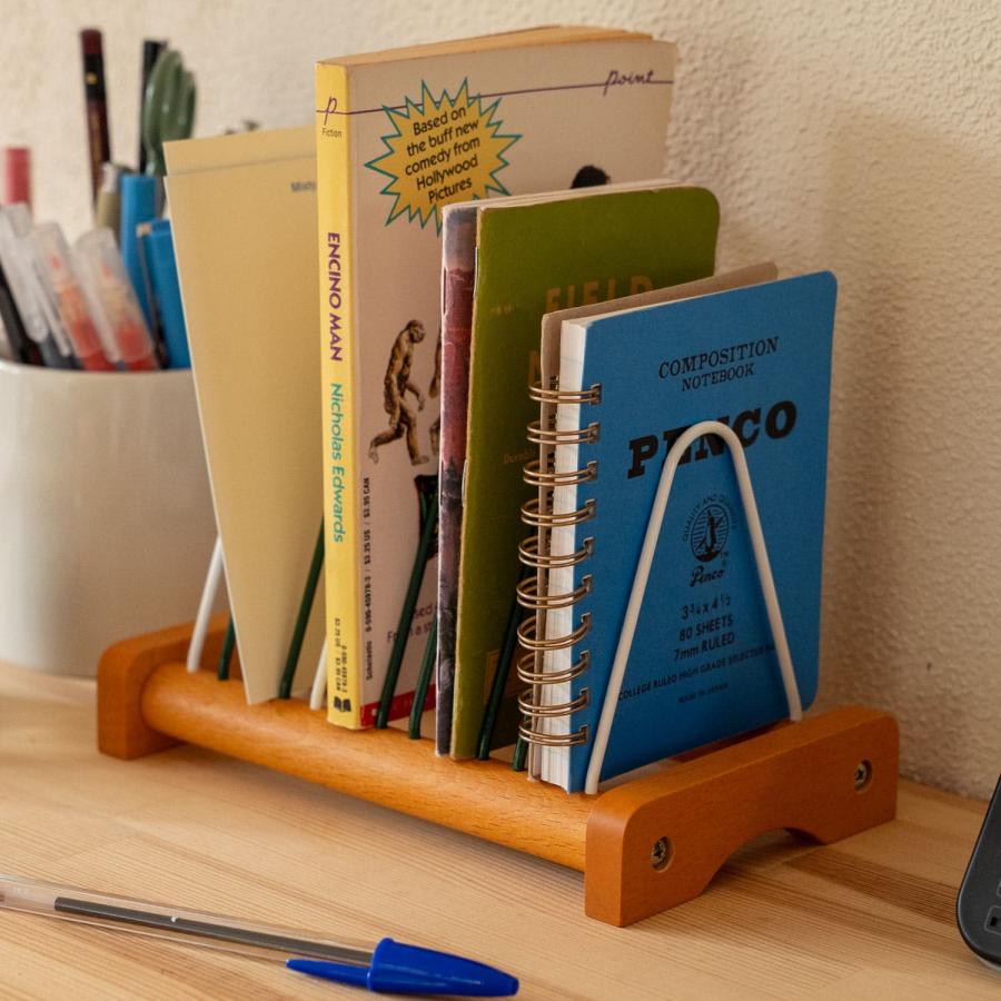 本立て 木製 penco ペンコ ワイヤーラック ブックスタンド ブックエンド ラック  卓上 本立 本棚 絵本 カード立て | penco | 11