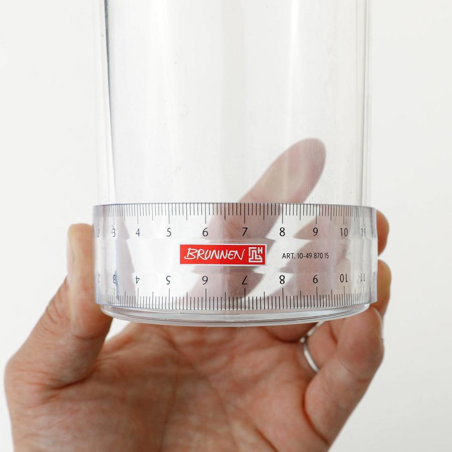 定規 BRUNNEN ブルネン フレキシブルルーラーS 15cm ものさし 透明 クリア 曲がる 折れない 割れない | HIGHTIDE