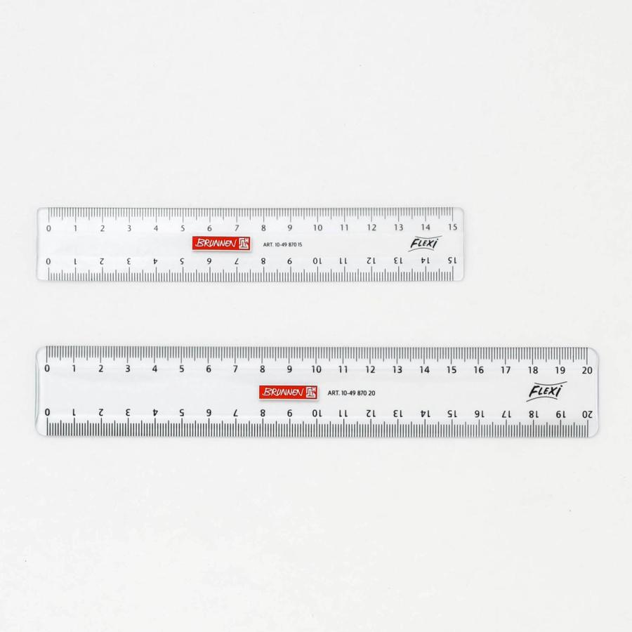 定規 BRUNNEN ブルネン フレキシブルルーラーM 20cm ものさし 透明 クリア 曲がる 折れない 割れない | HIGHTIDE | 04