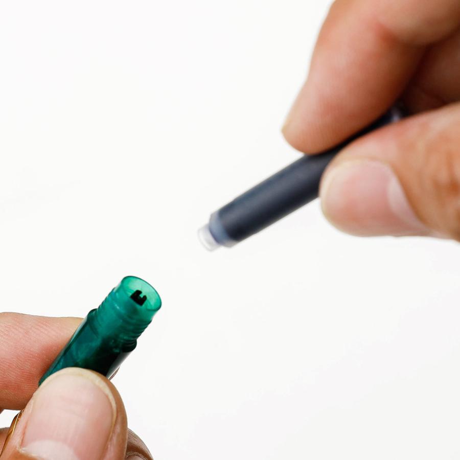 万年筆 インクカートリッジ attache アタシェ マーブル万年筆用 6本入り 青 ブルー ショートタイプ ヨーロッパ共通規格 | HIGHTIDE | 05