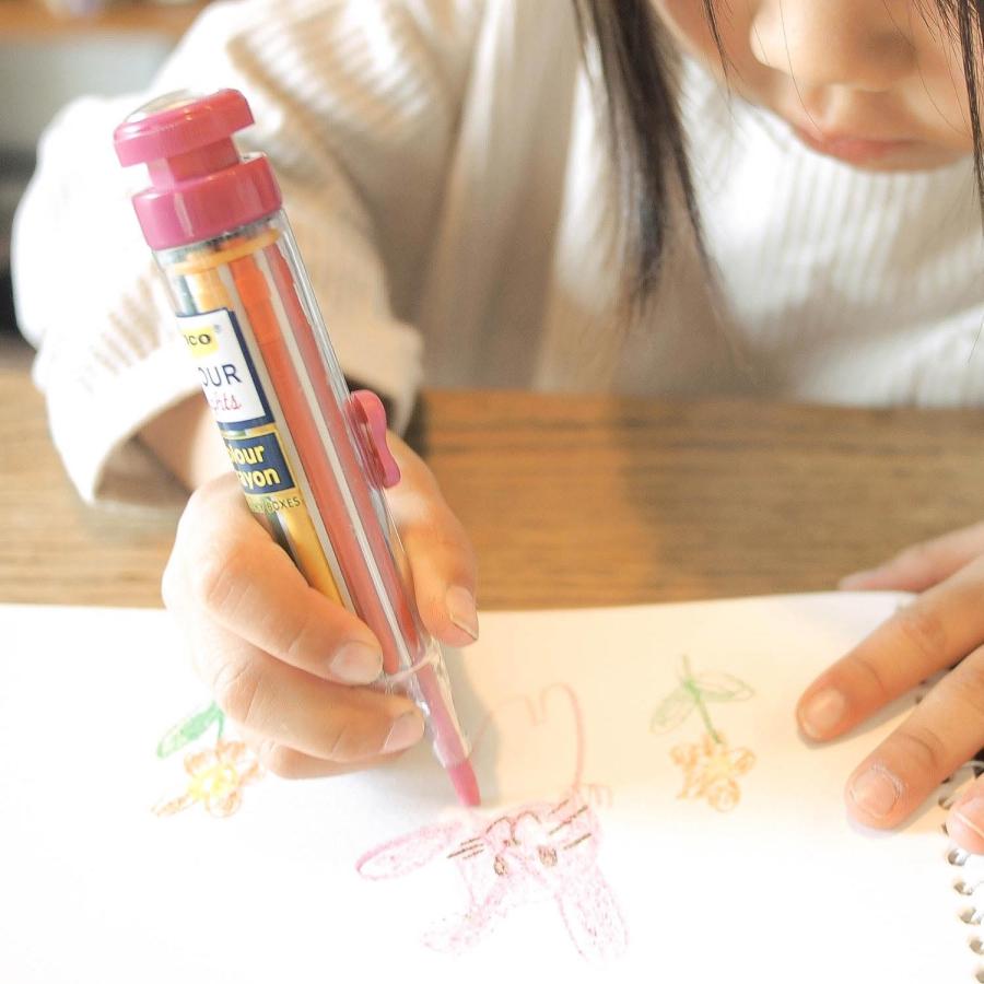クレヨン penco ペンコ 8カラークレヨン プチギフト 子供 子ども 汚れない お出かけ お絵描き 持ち歩き 安全 文房具 かわいい 小学生 プレゼント 入学祝い | penco | 15