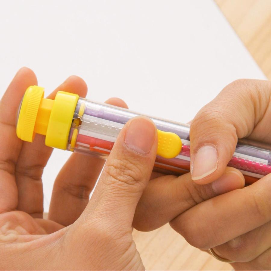 クレヨン penco ペンコ 8カラークレヨン プチギフト 子供 子ども 汚れない お出かけ お絵描き 持ち歩き 安全 文房具 かわいい 小学生 プレゼント 入学祝い | penco | 10